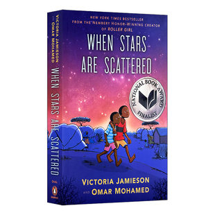 当星星散落时 When Stars Are Scattered 儿童图画小说书 入围美国国家图书奖 进口英文原版书籍 Jamieson 维多利亚·贾米森