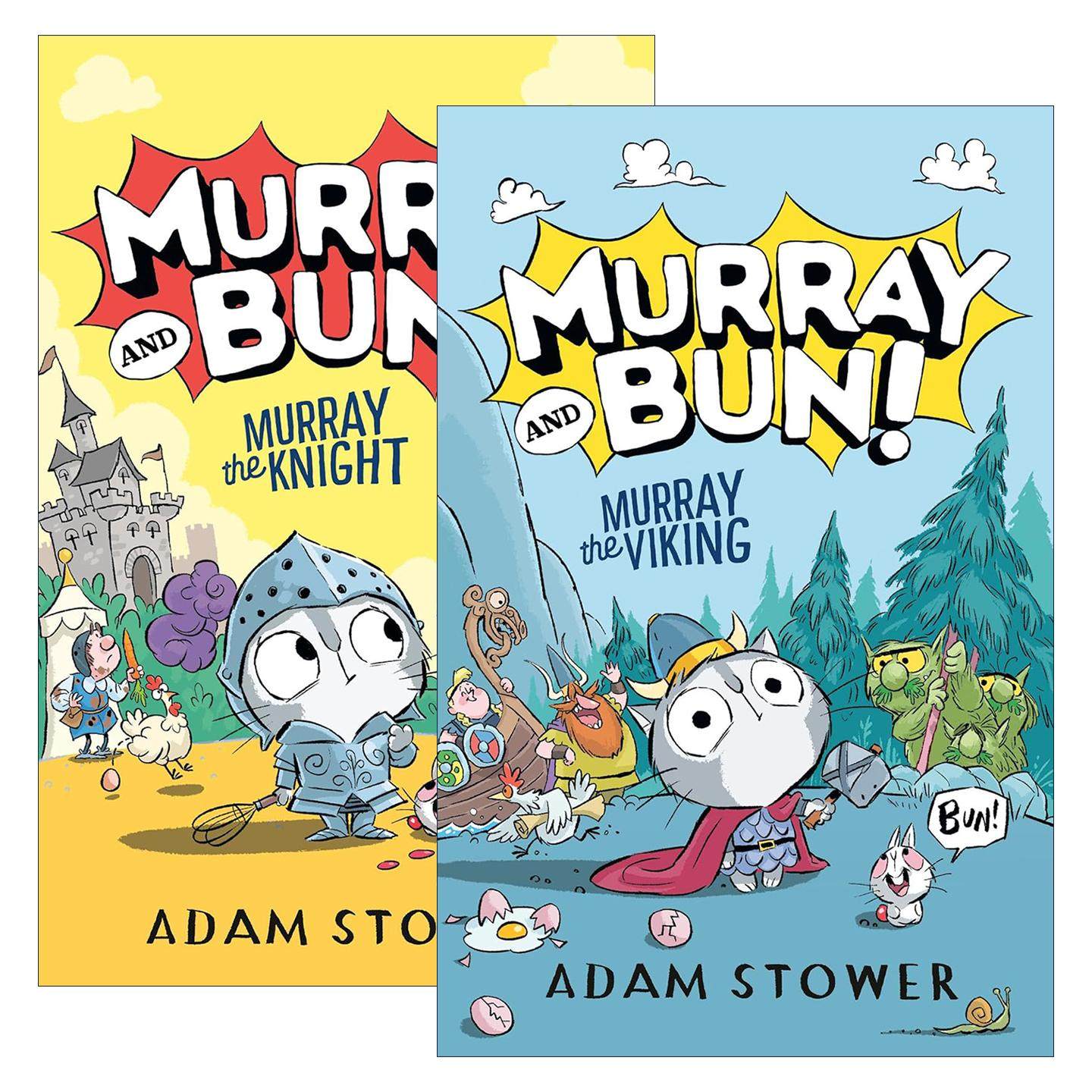 英文原版 Murray and Bun! 默里和布恩系列2册 儿童章节桥梁故事书 Adam Stower 英文版 进口英语原版书籍,书籍/杂志/报纸,漫画类原版书,淘宝优惠券,粉丝福利购,淘宝优惠卷