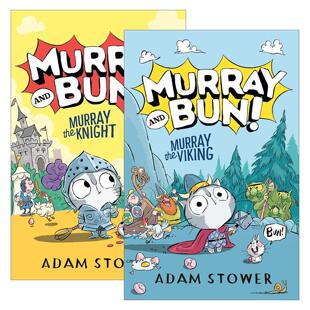 英文原版 Murray and Bun! 默里和布恩系列2册 儿童章节桥梁故事书 Adam Stower 英文版 进口英语原版书籍