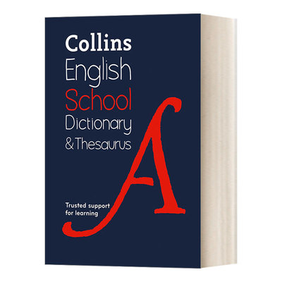 英文原版 Collins School Dictionary and Thesaurus 柯林斯英语学校同义词典 第2版 英文版 进口英语原版书籍