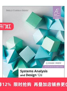 英文原版 Systems Analysis and Design 系统分析与设计 第12版 佛罗里达理工学院Scott Tilley教授 英文版 进口英语原版书籍