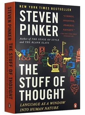 思想本质 语言是洞察人类天性之窗 The Stuff of Thought TED 英文原版书籍 语言学著作 语言本能作者史蒂芬平克 Steven Pinker