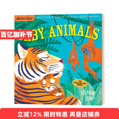 英文原版 Indestructibles: Baby Animals 咬咬书：动物宝宝 英文版 进口原版英文书籍