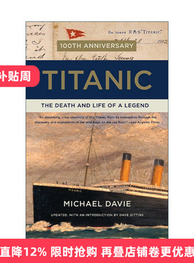 英文原版 Titanic 泰坦尼克号 传奇的死与生 历史 Michael Davie 英文版 进口英语原版书籍