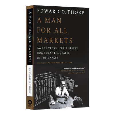 英文原版 A Man for All Markets 战胜一切市场的人 从拉斯维加斯到华尔街 美国“赌神”爱德华 索普 自传 英文版 进口英语书籍