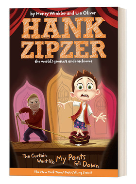英文原版 Hank Zipzer 11 The Curtain Went Up  My Pants Fell Down 汉克历险记11 窗帘卷上去 我的裤子掉了 英文版 进口原版书籍