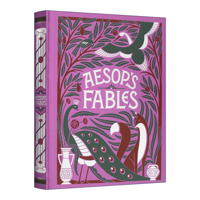 英文原版 Aesop's Fables 伊索寓言 皮革精装版 巴诺儿童经典 进口原版英文书籍