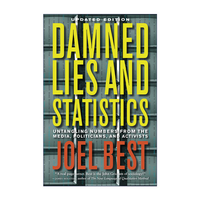 英文原版 Damned Lies and Statistics 该死的谎言与统计数据 从媒体 政客和激进主义者那里弄清数字 英文版 进口英语原版书籍