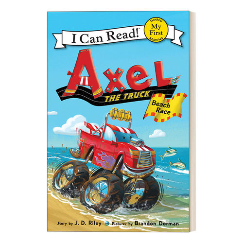 英文原版 Axel the Truck Beach Race 小卡车Axel系列 My First I Can Read分级阅读 英文版 进口英语原版书籍