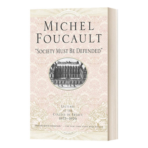 英文原版 Society Must Be Defended 必须保卫社会 法兰西学院课程系列5 1975-1976 英文版 进口英语原版书籍
