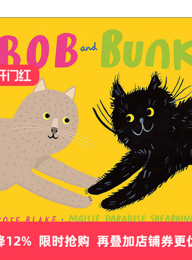 英文原版 Bob and Bunk 鲍勃和邦克 两只截然不同的猫 动物绘本 英文版 进口英语原版书籍