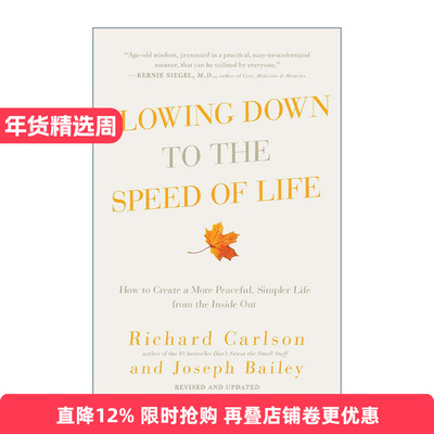 英文原版 Slowing Down to the Speed of Life 慢慢生活 与生命合拍  2016年考研英语一翻译真题 英文版 进口英语原版书籍