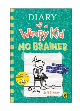 英文原版 Diary of a Wimpy Kid No Brainer Book 18 小屁孩日记18 不动脑 英文版 进口英语原版书籍
