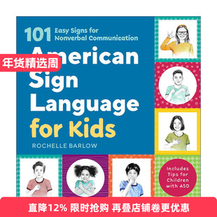 英文原版 American Sign Language for Kids 美国手语儿童图解指南 101个非语言交流的简单手势 绘本 英文版 进口英语原版书籍