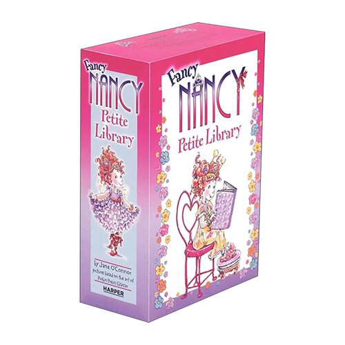 英文原版 Fancy Nancy Petite Library 漂亮的南希 小小图书馆4册盒装 精装绘本 英文版 进口英语原版书籍