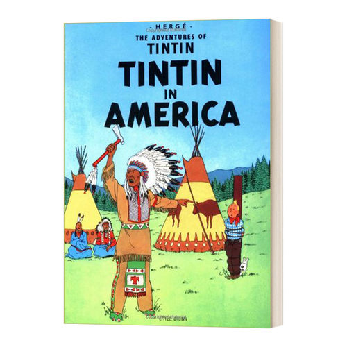 英文原版 Tintin in America 丁丁历险记 丁丁在美洲 英文版 进口英语原版书籍