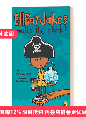 英文原版 Ellray Jakes 03 Ellray Jakes Walks the Plank 埃雷·杰克系列3 埃雷 杰克走跳板 儿童社交友谊小说 英文版 进口书籍