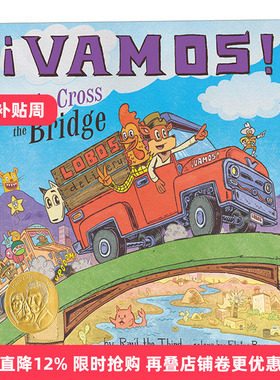 英文原版 Vamos Let's Cross the Bridge 走 一起过桥 普拉贝尔普雷奖绘本 Raúl the Third 英文版 进口英语原版书籍