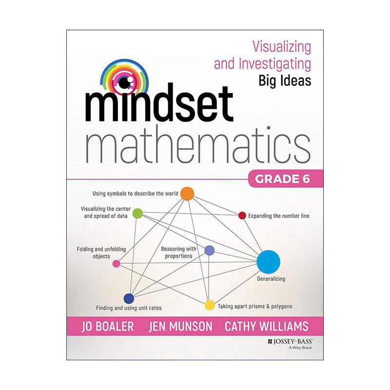 英文原版 Mindset Mathematics Grade 6 思维数学 可视化和研究大观念 六年级 斯坦福大学教授Jo Boaler 英文版 进口英语原版书籍