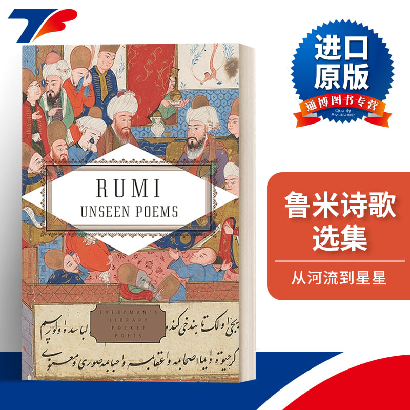 英文原版 Rumi Unseen Poems 鲁米诗歌选集 之前未经翻译过的诗歌精选集 人人图书馆精装收藏版 英文版 进口英语原版书籍