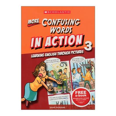 英文原版 More Confusing Words In Action 3 学乐画中画 更多易混淆词卷3 英文版 进口英语原版书籍