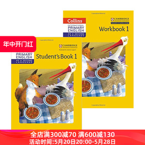 英国国际学校小学一年级英语教材练习册2册 英文原版 Collins Primary English Student's Book Workbook Stage 1剑桥小学学生用书