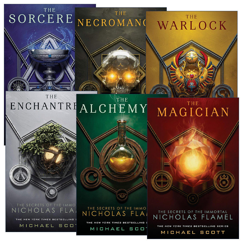 英文原版 The Secrets of the Immortal Nicholas Flamel 永生的尼古拉·弗莱梅的秘密系列6册 青少年奇幻动作冒险小说