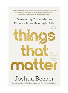 英文原版 Things That Matter 重要之事 克服分心 追求更有意义的生活 极简作者Joshua Becker乔舒亚·贝克尔 进口英语原版书籍