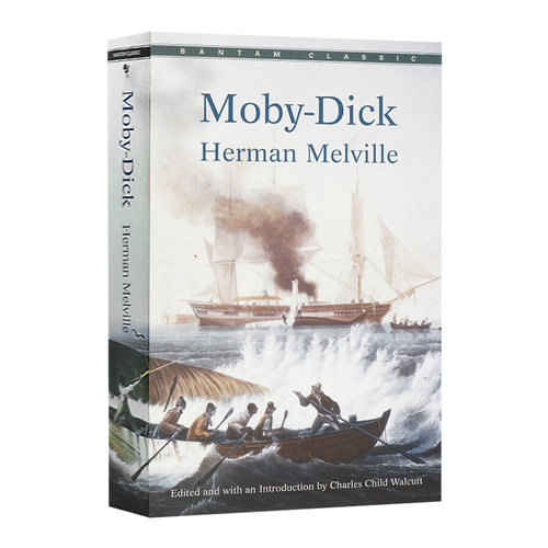 白鲸 Moby Dick 英文原版书籍 世界文学名著 赫尔曼梅尔维尔 海洋题材海上航行小说 英语经典文学作品 Herman Melville 进口英文书