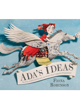 英文原版 Ada's Ideas 埃达的数字迷宫 世界上第一位计算机程序员的故事 儿童精装女性传记科普绘本 Fiona Robinson 进口英语书籍