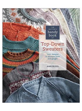 英文原版 The Knitter's Handy Book of Top-Down Sweaters 从领口开始的毛衣编织手册 多种尺寸和规格的基本设计 针织指南