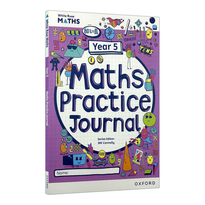 英文原版 White Rose Maths Practice Journal Year5 牛津白玫瑰数学家庭练习册 国际双语学校 英文版 进口英语原版书籍