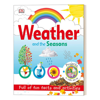 英文原版 Weather and the Seasons 天气和季节 DK儿童百科 美版 益智游戏活动书 创意手工探索 自然认知启蒙 英文版 进口书籍
