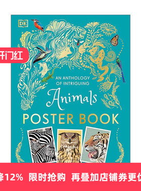 英文原版 An Anthology of Intriguing Animals Poster Book 有趣动物集海报书 DK自然科普百科 英文版 进口英语原版书籍