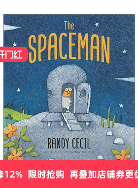 英文原版 The Spaceman 小小太空人 儿童科幻冒险绘本精装 小狗露西作者Randy Cecil 英文版 进口英语原版书籍