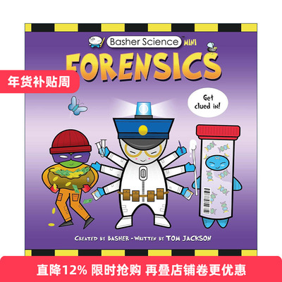 英文原版 Basher Science Mini Forensics 巴舍科学迷你版 法医学 儿童科普百科读物 英文版 进口英语原版书籍