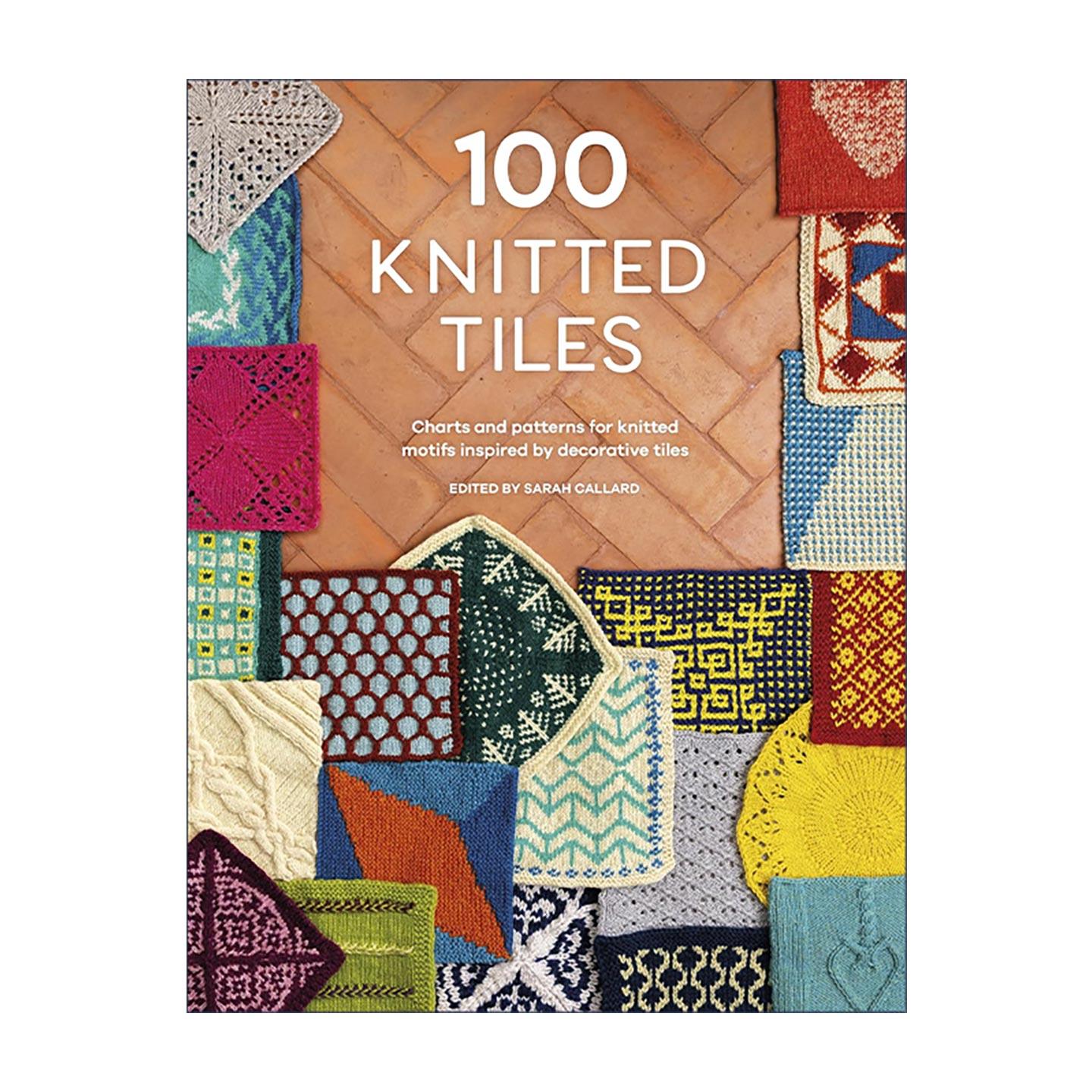 英文原版 100 Knitted Tiles 百款花砖针织 提花·马赛克·嵌花图案集 英文版 进口英语原版书籍