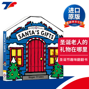 Find 书籍 进口英语原版 礼物在哪里 Search And 拉拉操作书 Santa 英文版 英文原版 Gifts 异形纸板书 圣诞老人