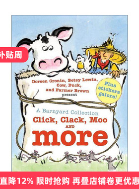 英文原版 A Barnyard Collection 嘻哈农场3合1 精装 含叽喀 哞 吱咕 嘎 呼噜 哞 英文版 进口英语原版书籍