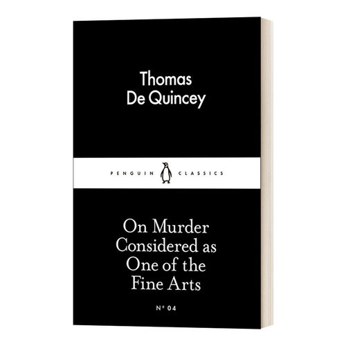 英文原版 On Murder Considered as One of the Fine Arts 托马斯·德·昆西 论作为艺术的谋杀 英文版 进口英语原版书籍