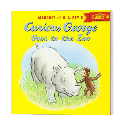 英文原版绘本Curious George Goes to the Zoo with downloadable audio 好奇猴乔治去动物园 音频可下载 英文版进口英语原版书籍