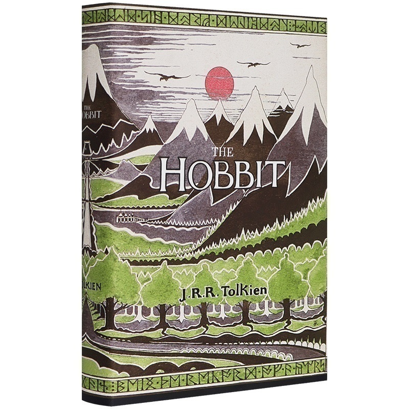 霍比特人 The Hobbit英文原版小说西方奇幻文学经典作品 70周年纪念版托尔金手绘封面电影原著进口英语书籍 J.R.R.托尔金