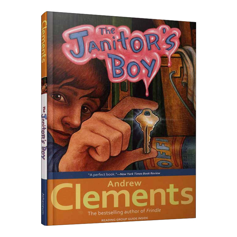 The Janitor's Boy 看门的男孩  粉灵豆作者 Andrew Clements进口原版英文书籍