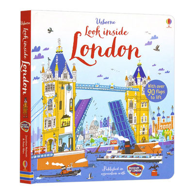 Usborne Look Inside: London 揭秘伦敦 看里面系列纸板翻翻书进口原版英文书籍