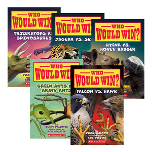 猜猜谁会赢系列5册 英文原版 学乐分级读物绘本 Scholastic Who Would Win 动物大比拼 SETM科普阅读 进口英语课外读物书籍