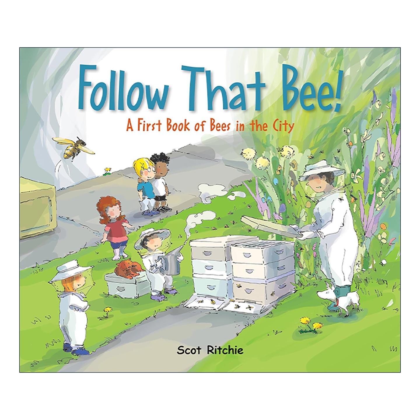 英文原版 Follow That Bee 跟着那只蜜蜂 精装 儿童动物科普 英文版 进口英语原版书籍