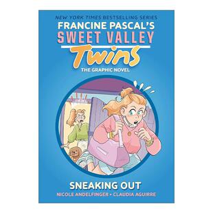 Twins 书籍 进口英语原版 溜出去 Sweet Valley 儿童幽默全彩漫画 Sneaking Aguirre 英文原版 Out Claudia 甜谷双胞胎系列5