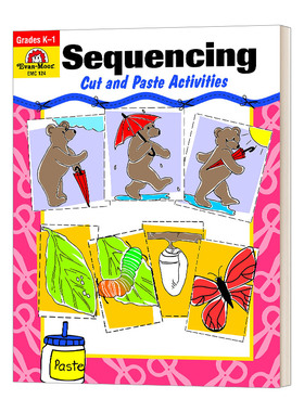 Sequencing Cut & Paste Activities 故事排序与手工系列 图画排序进口原版英文书籍