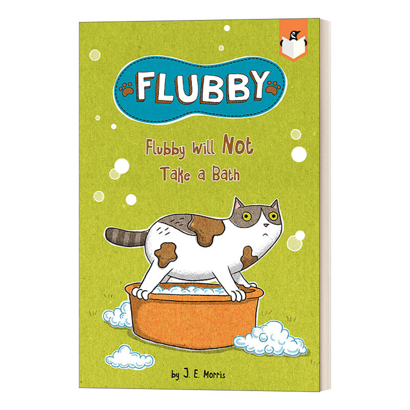 英文原版 Flubby Will Not Take a Bath 大懒猫费洛比3 兰登桥梁小读本 儿童绘本 幽默全彩插画桥梁书 英文版 进口英语原版书籍