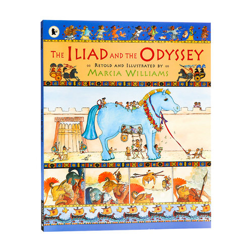 伊利亚特和奥德赛 The Iliad and the Odyssey 英文原版绘本 西方文化经典 荷马史诗2部 经典儿童读物 全彩漫画绘本 Walker Books